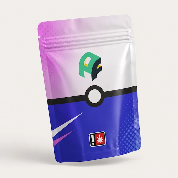 Custom Printed 5x8x 3" Mylar Bags (1/2 oz)